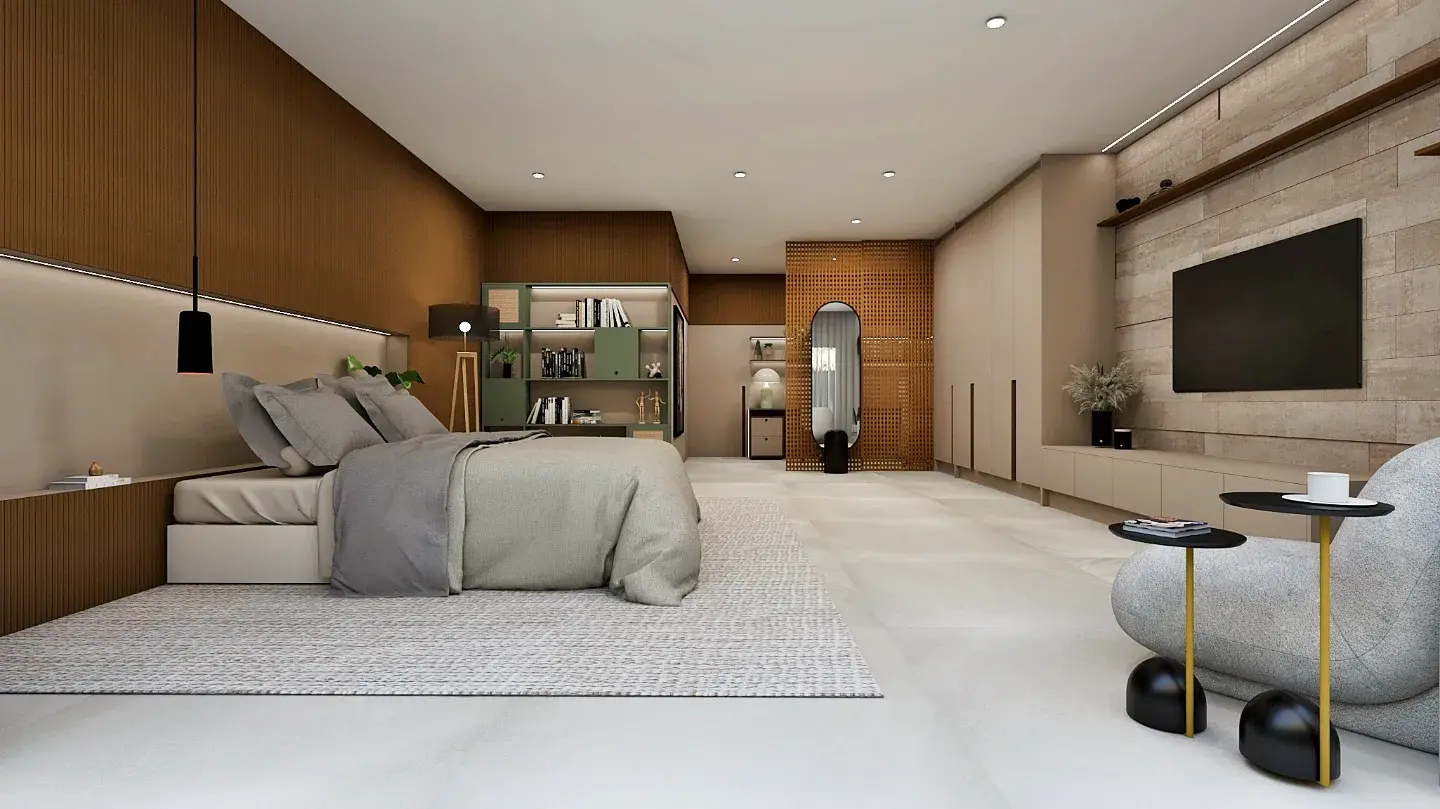 Quarto de atmosfera natural — Dormitório